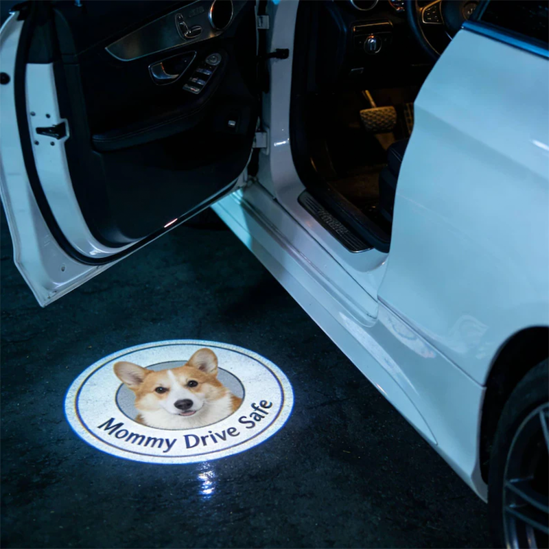 Custom Car Door Puddle Light, Personalized Photo for Car Door Lights
