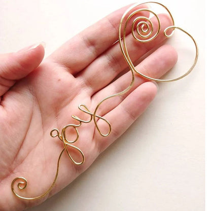 Personalized Bookmark Gift, Heart Bookmark, Metal Bookmark