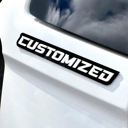 Custom Car Name Emblem Badge Custom