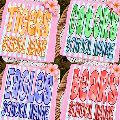 Custom School Mascot , Personalized Sport Shirt , Custom Team Logo Shirt