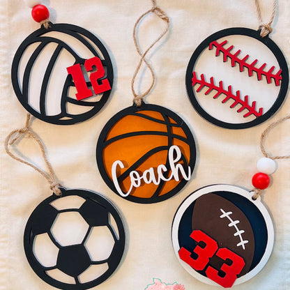 Sports Keychain Bag Charm