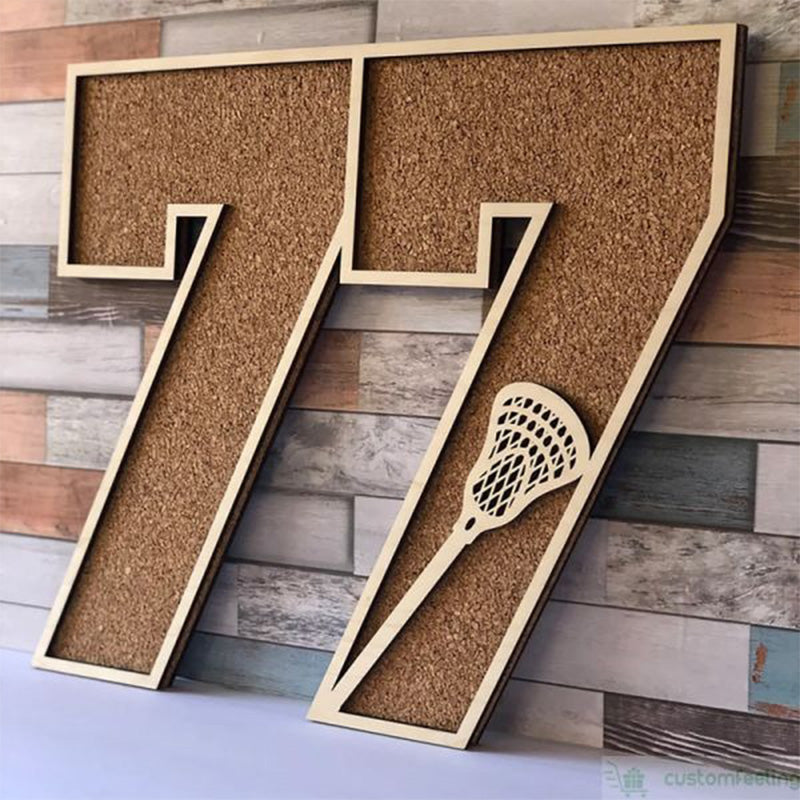 Sports Numbers Photos, Pins Cork Board Logo Team Awards Display Board