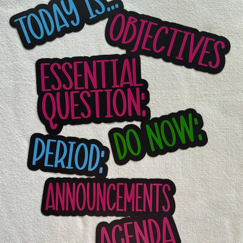 White Board Custom Magnetic Labels