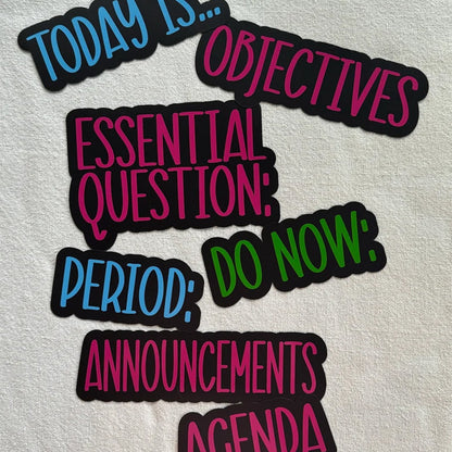 White Board Custom Magnetic Labels