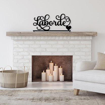 Custom Last Name Sign, Wedding Family Name sign