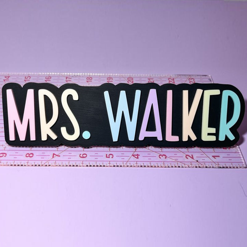 Teacher Desk Nameplate
