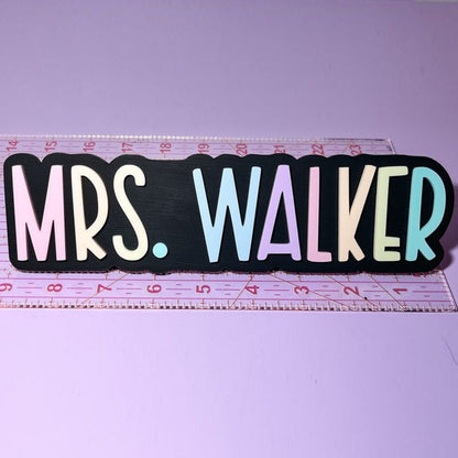 Teacher Desk Nameplate