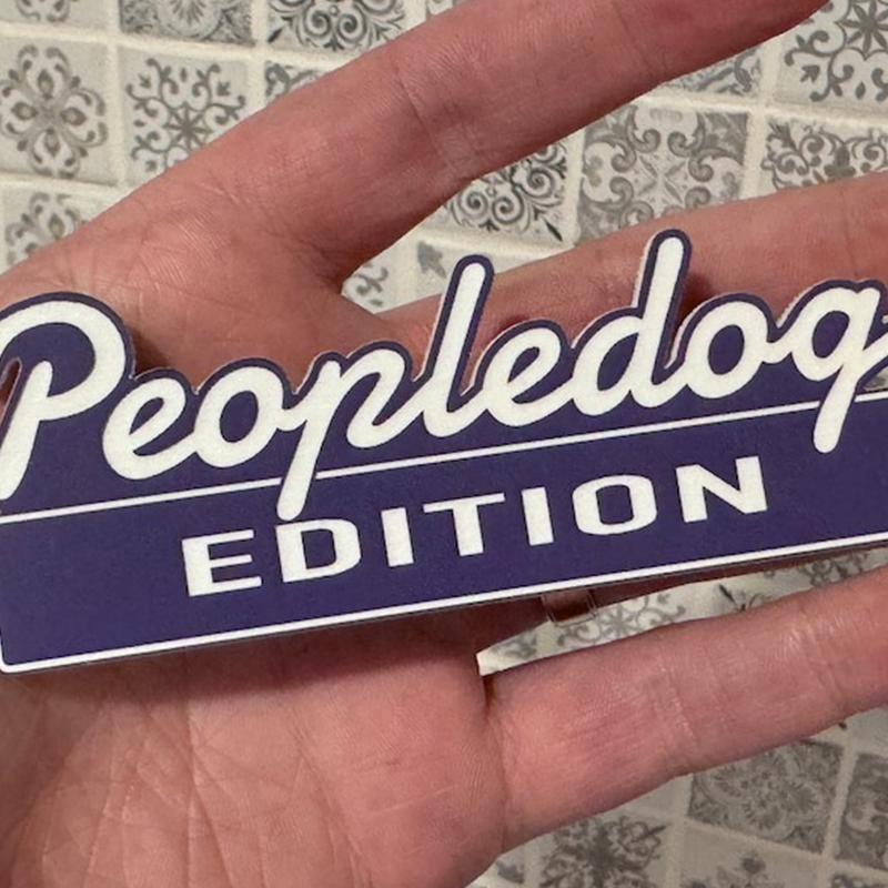 Custom EDITION Badge with Car