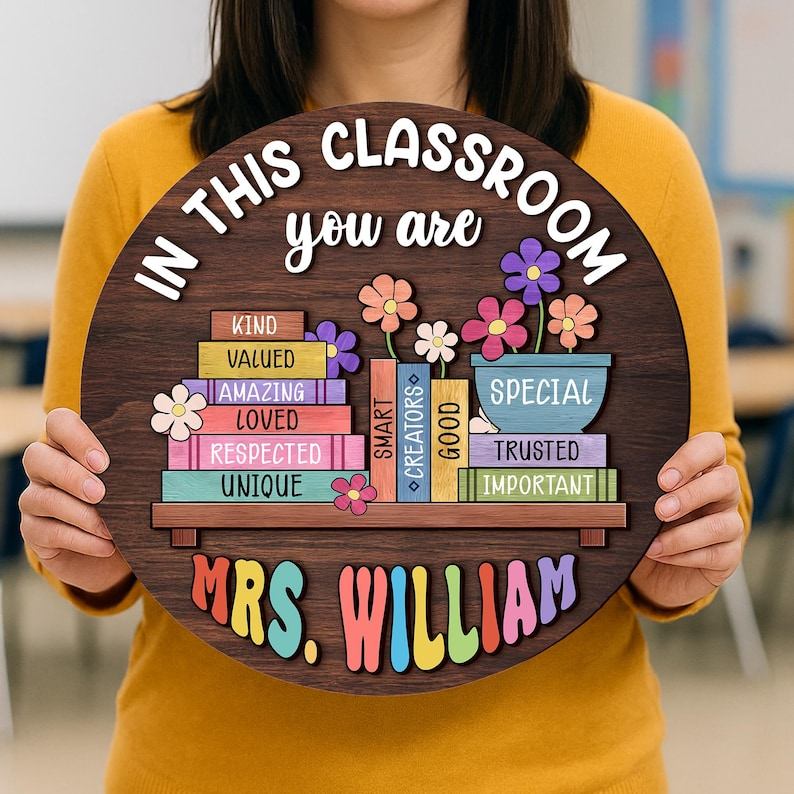 Custom Teacher Door Hanger: In This Classroom
