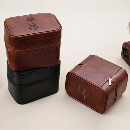 Personalized Watch Box for Men,Travel Watch Box