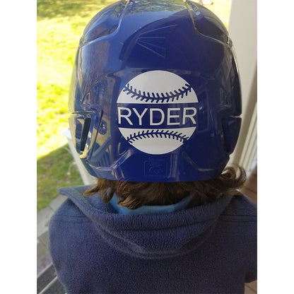 Baseball Softball Helmet Decal, Personalized, Baseball Softball Sticker