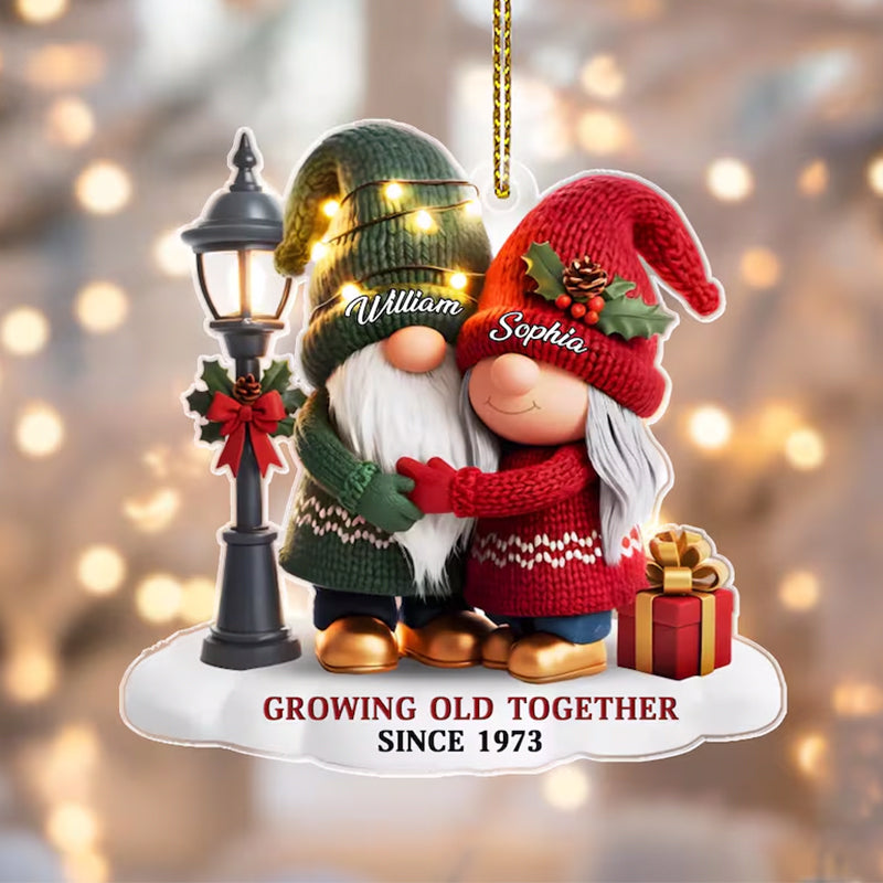 Growing Old Together Ornament with Names
