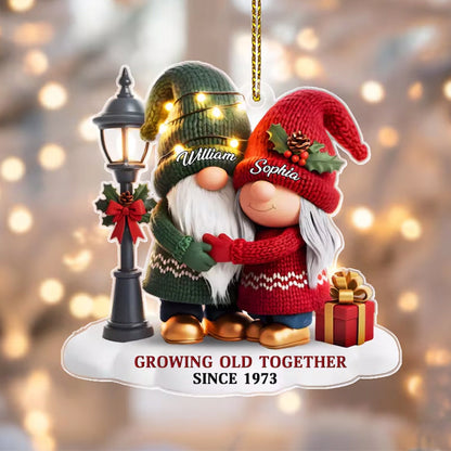 Growing Old Together Ornament with Names