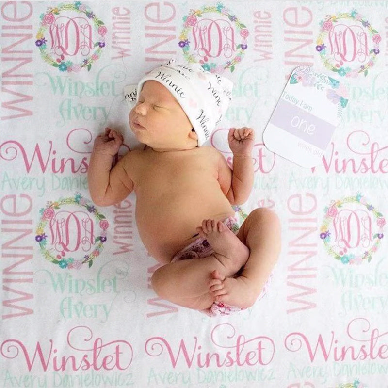 Baby Blanket - Baby Girl Blanket - Personalized Baby Blanket