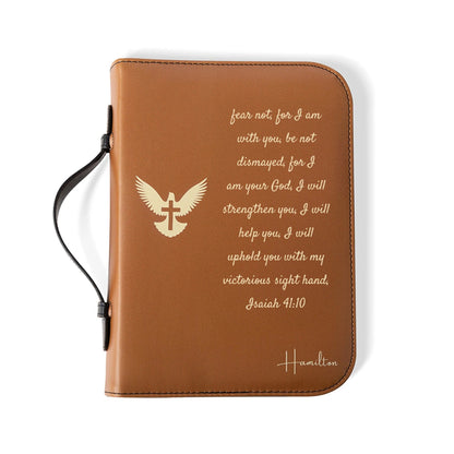 Custom Faux Leather Bible Cover: Engraved Religious Gift