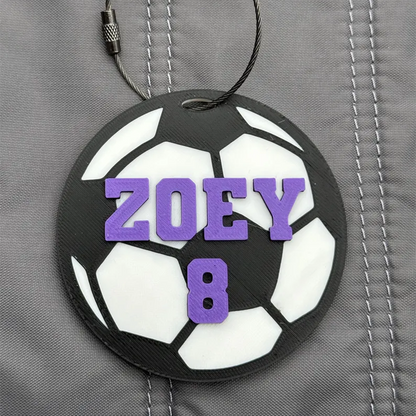 Sports Bag Name Tag | Personalized Sport Keychain