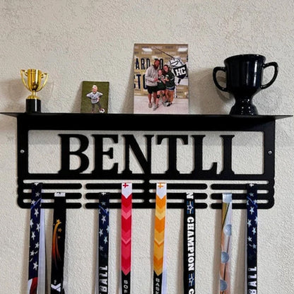 Custom Name Medal Hanger and Trophy Shelf