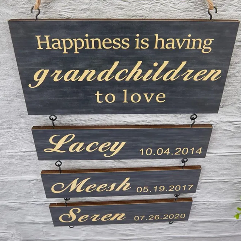 Grandchildren Sign,Personalized Grandparent Sign