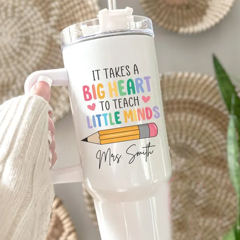 Custom Teacher Tumbler, Personalized 40oz Teacher Tumbler
