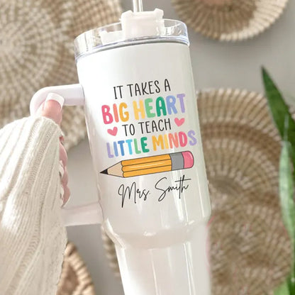 Custom Teacher Tumbler, Personalized 40oz Teacher Tumbler