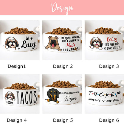 Personalized Custom Dog Bowls, Gift for Dog Lovers