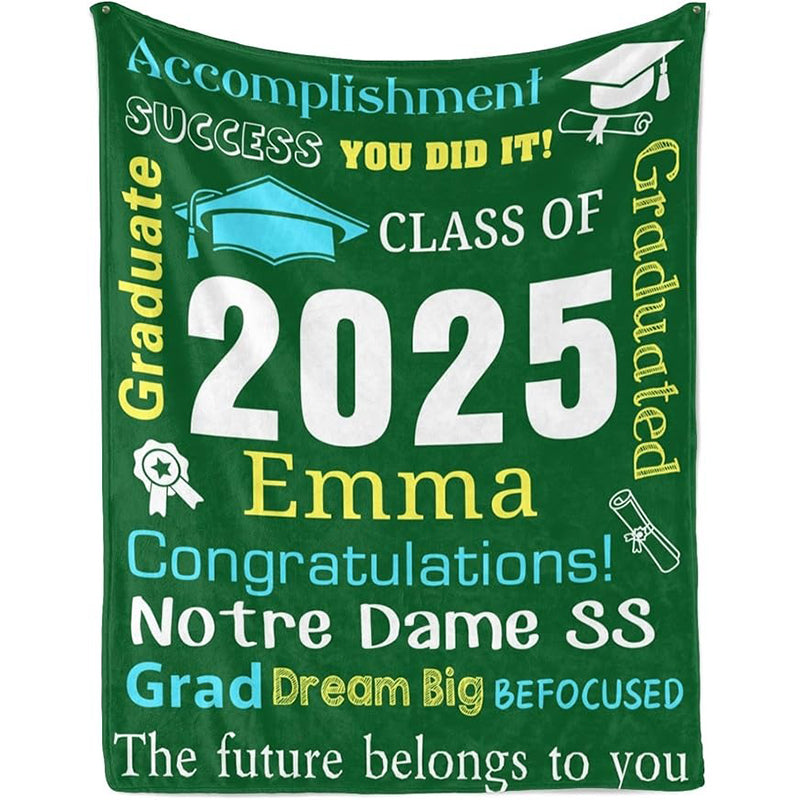 Personalized Graduation Blankets Graduation Gift