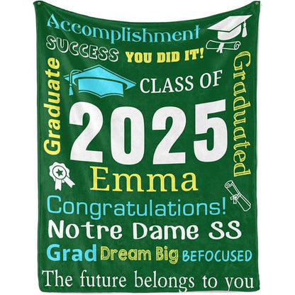 Personalized Graduation Blankets Graduation Gift