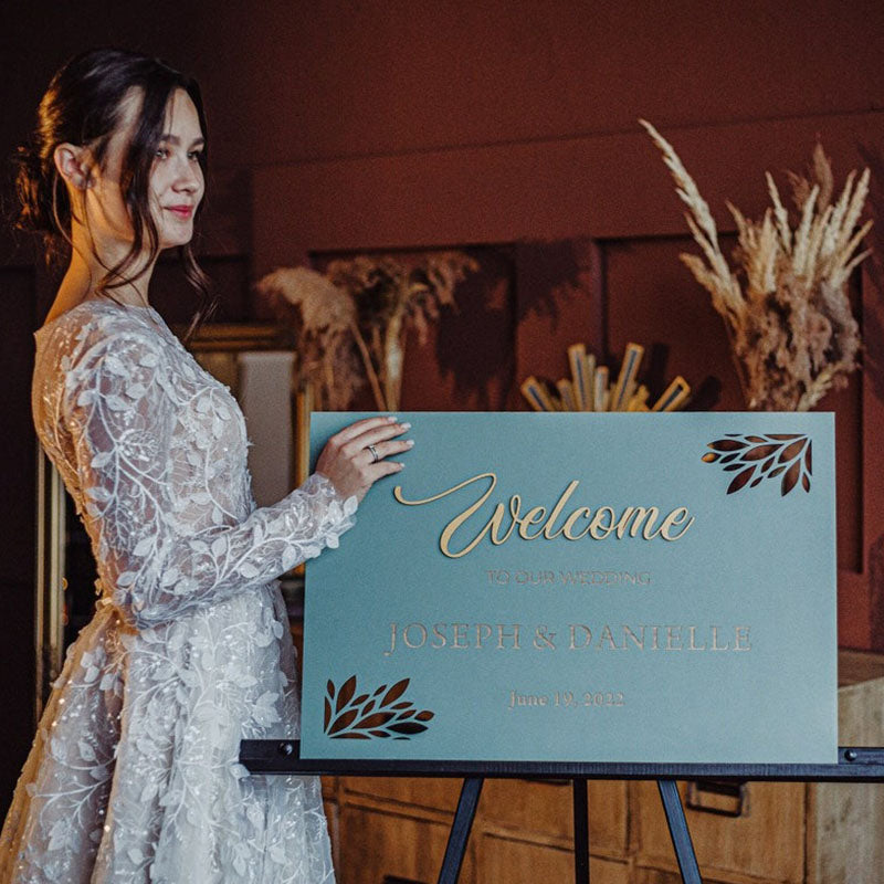 Welcome Wedding Sign - Bridal Shower Welcome Sign - Welcome Sign Wedding Modern