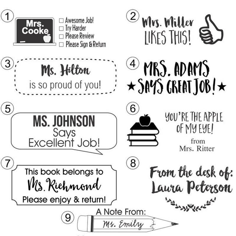Personalized Teacher Stamp | Teacher Stamper | Personalized Teacher Gift