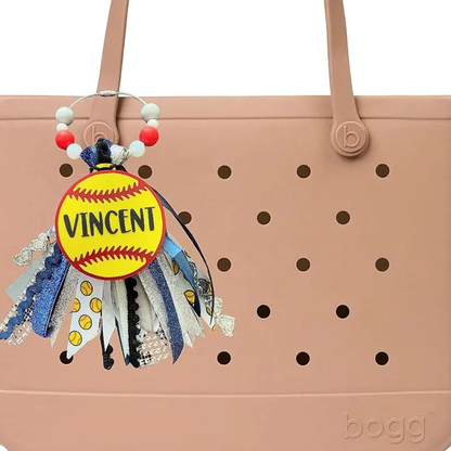 Personalized Sports Bag Tag | Custom Name Keychain | Team Gift | Bogg Bag Accessory