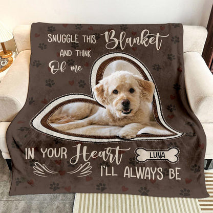 Personalized Dog Photo Blanket, Pet Blanket with Pictures, Pet Memorial Gifts