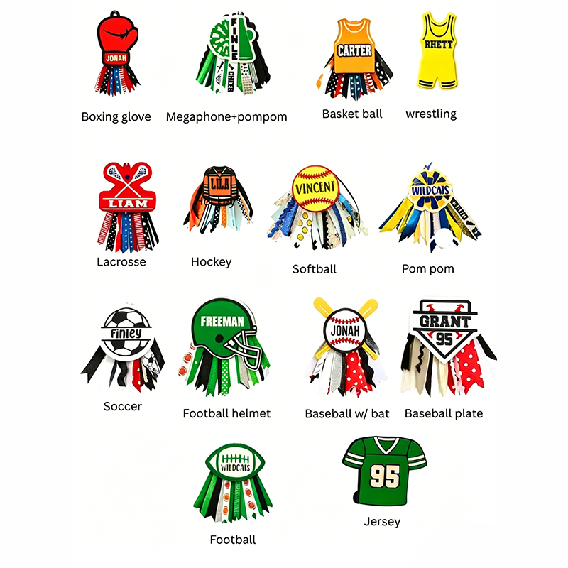 Personalized Sports Bag Tag | Custom Name Keychain | Team Gift | Bogg Bag Accessory