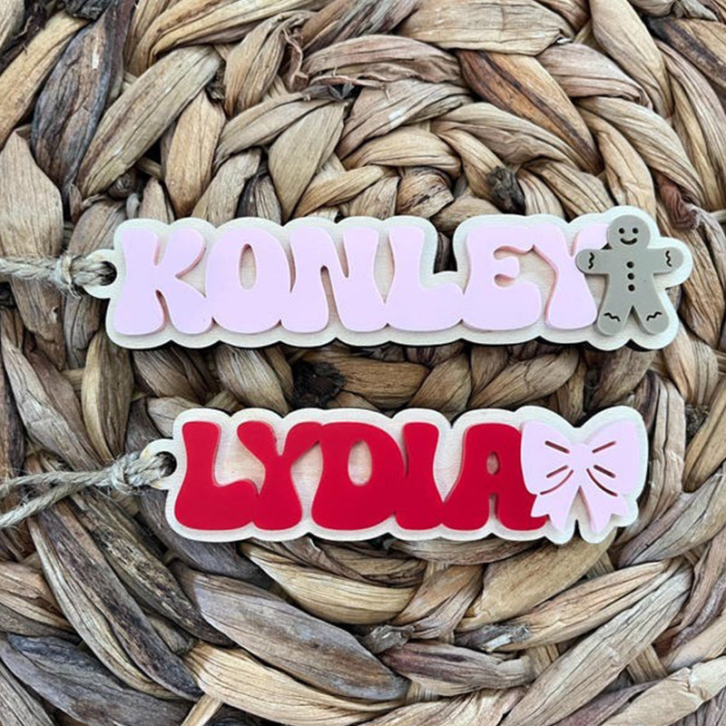 Christmas Stocking Tag for Kids, Personalized Christmas Gift Tag