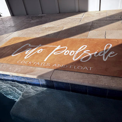 Customized Poolside Runner Mat - Personalized Lake House Mat