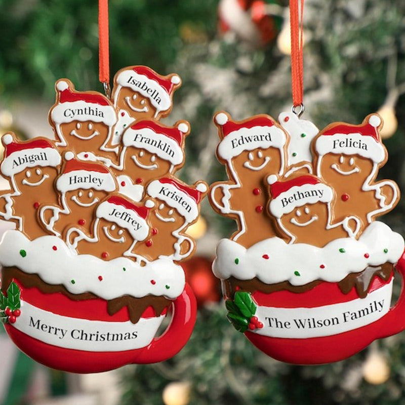 Personalized Gingerbread Christmas Ornament 2024