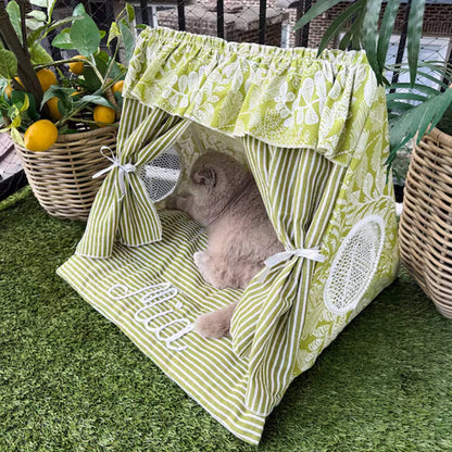 Personalized Cat Tent Custom Embroidered Name