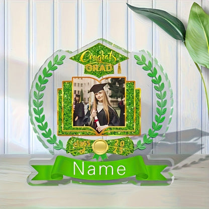Personalized Graduation Diploma - Custom Name & Photo Acrylic Certificate Suitable