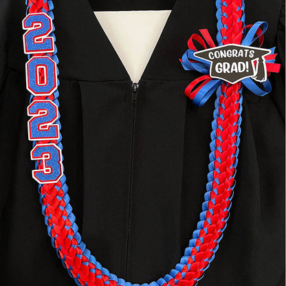 Graduation Leis - Double Braided Ribbon Lei