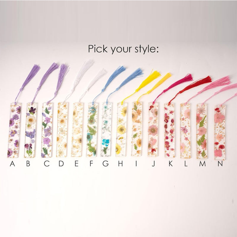 Name Resin Bookmark, Personalized Birth Flower Resin Bookmark