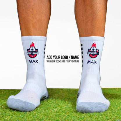 Custom Long Grip Socks for Football – Personalized with Name