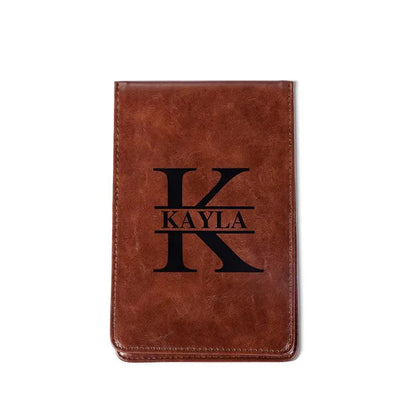 Leather Golf Scorecard Holder Yardage Book Cover