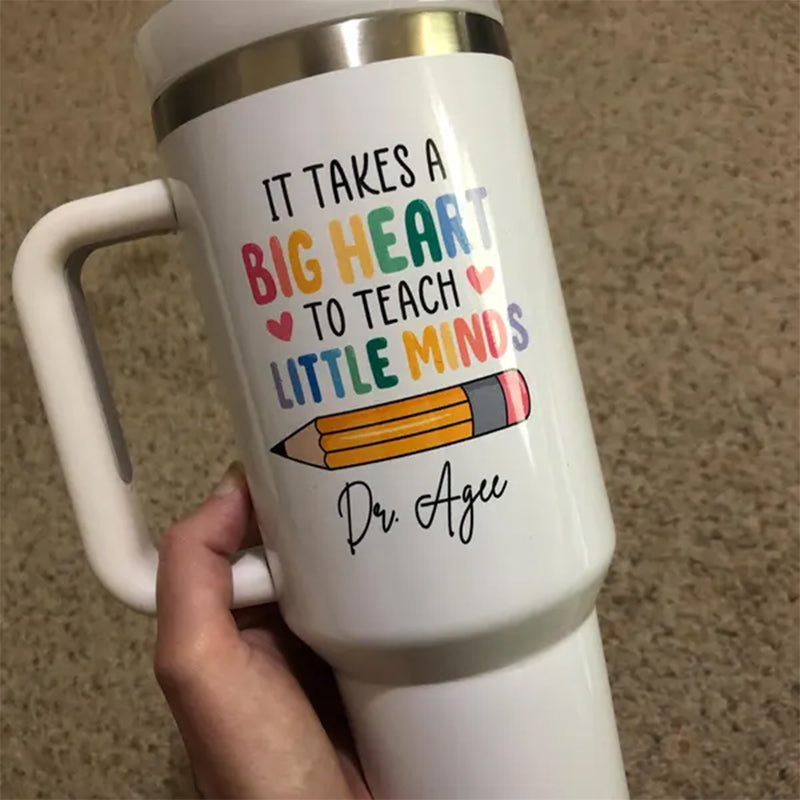 Custom Teacher Tumbler, Personalized 40oz Teacher Tumbler