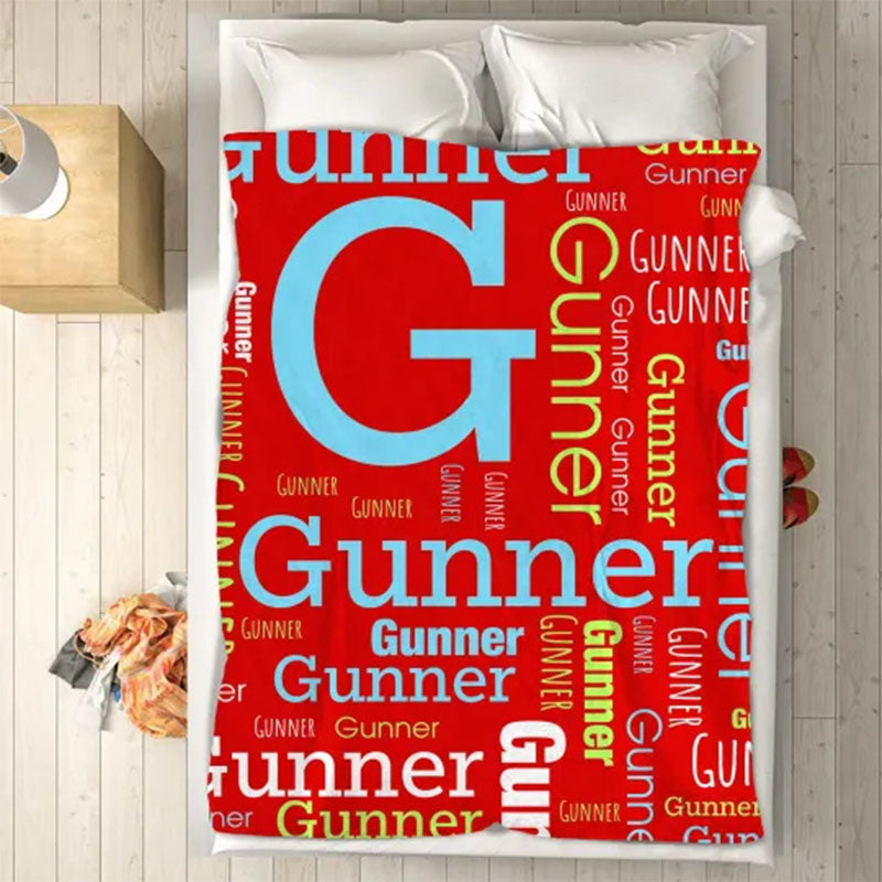 Custom Blanket with Name - Personalized Blanket - Name Blanket