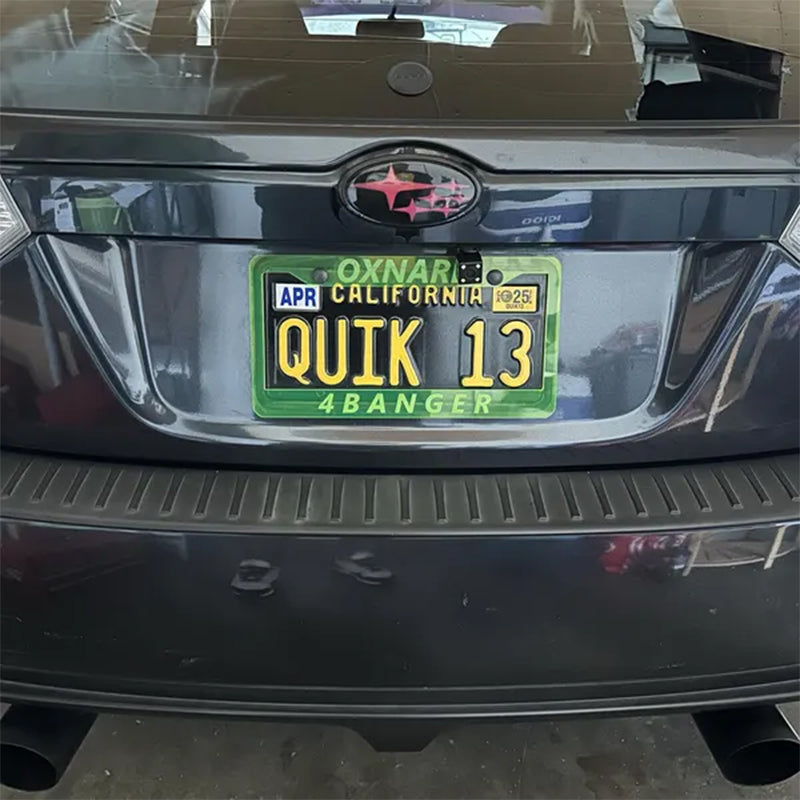 Custom engraved license plate frame