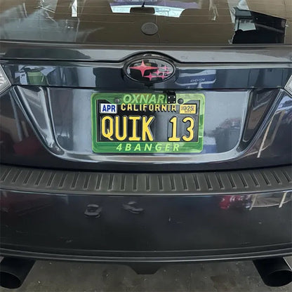 Custom engraved license plate frame