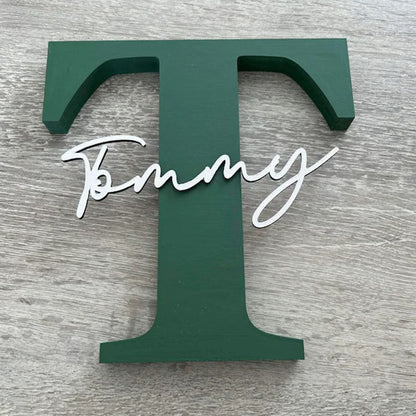 Personalised Wooden Letters Gift , Nursery Decor , New Baby Boy Girl