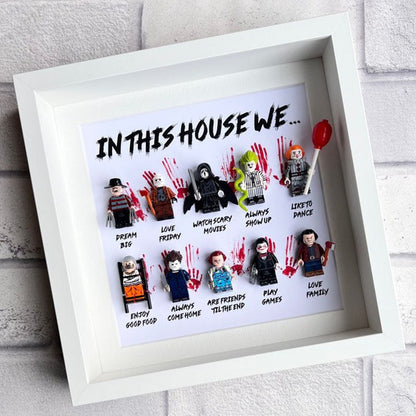 In This House We… Horror Gift Frame (Halloween Scary Movie)