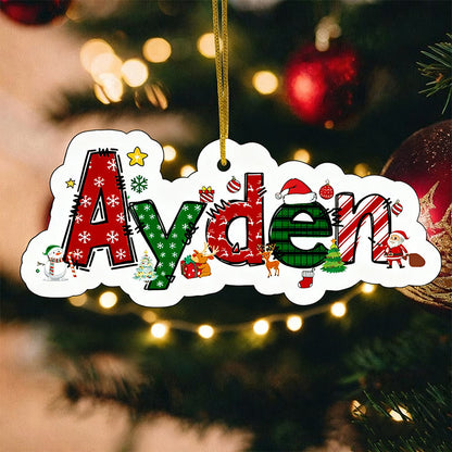 Custom Name Ornaments, Christmas Gift
