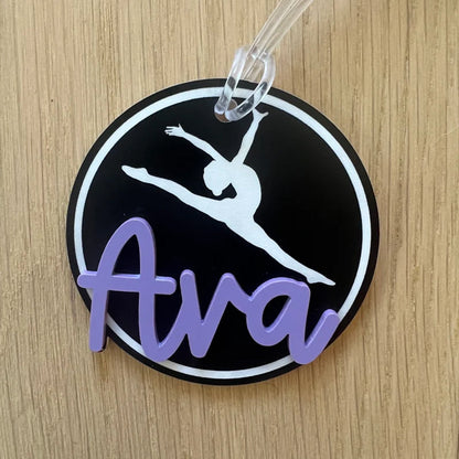 Personalized Name Tag Personalized Baseball Swimming Lacrosse Volleyball Hockey Soccer Dance Cheer Pom Tennis Football Hockey Track Pickleball Basketball Bag Tag