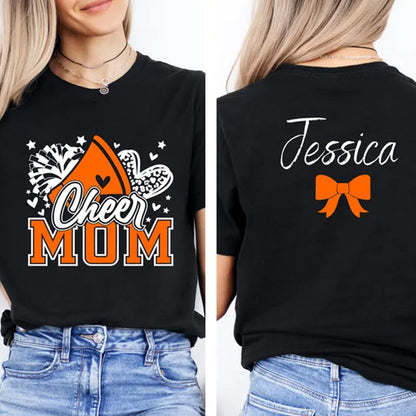 Personalized Color Cheer Mom Tee
